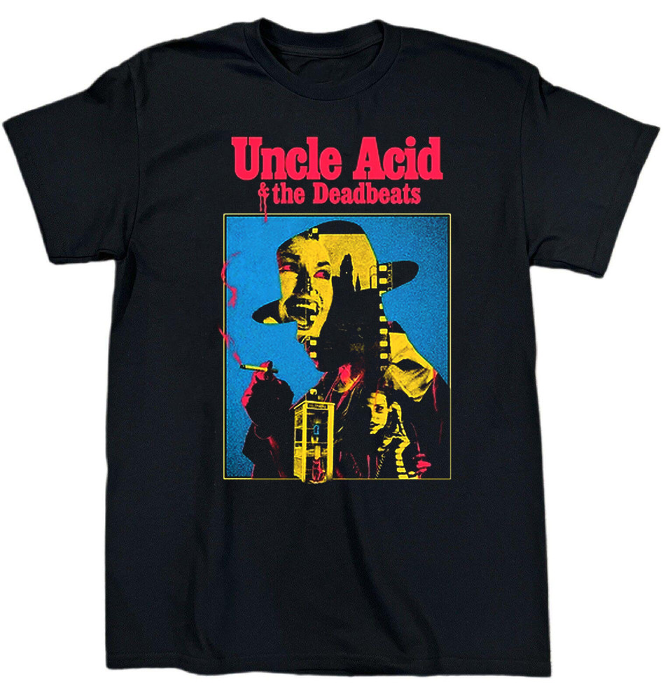 Hot! Uncle Acid and the Deadbeats Band Heavy Cotton Black All Size Shirt JU542