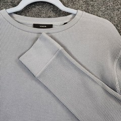 Vince Men’s Quiet Luxury Minimalist Waffle Thermal Sweatshirt Size S NWT