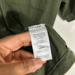 Athletic Works Pocket T-Shirt Mens Large L Olive Green Short Sleeve TEE