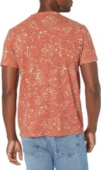 Lucky Brand Men’s Short Sleeve Crew Neck Batik Print Tee, Multi, Siza XXL