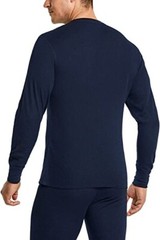 😎THERMAL BLACK CREW LONG SLEEVES SHIRT✨FASHION WEAR💕2 SHIRTS + 1 FREE