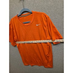 Nike Dri-FIT Mens Training Shirt Orange Short Sleeve Swoosh Large 371642-891