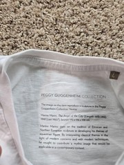 Peggy Guggenheim Collection T Shirt Large Mens White Short Sleeve Marino Marini