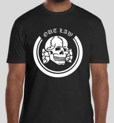 Outlaw Skull Support your local Outlaws Biker Motorcycle MC tee t shirt