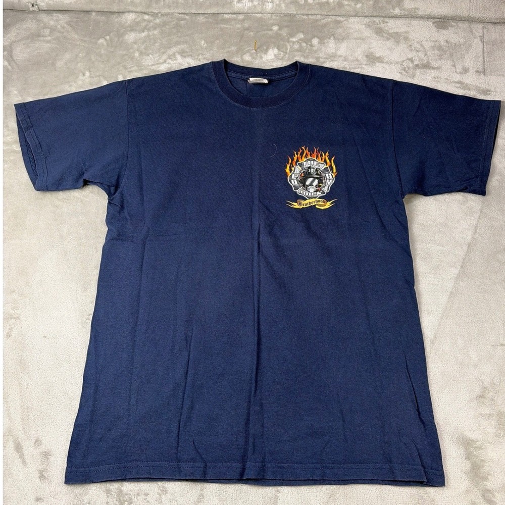 Gildan FDNY Collectible Navy Blue T-Shirt Mens Large