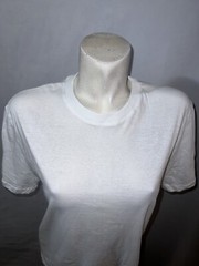 TRUE RELIGION Top Men’s Sz M White Gold Foil Cotton Lightweight SS Crewneck Tee