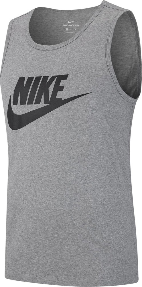 Nike Men’s Sportswear Tank, Dark Grey Heather/Black, Small – Dark Grey Heather/B