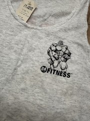 Vintage 90’s 24 Fitness Men’s Muscle Beach Tank Top Body Building Shirt XL NWT