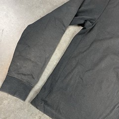 Nike T Shirt Mens Large Black Sun Fade Long Sleeve Mock Neck Distressed Preowned
