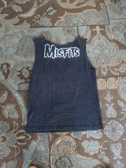VTG Y2K DIY Misfits Cutt Off Shirt: Crust Punk Metal MOTO Thrashed Goth
