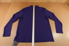Ficerd Mens Size XL Fitted Navy Blue Knit Long Sleeve Turtleneck Tee NWT