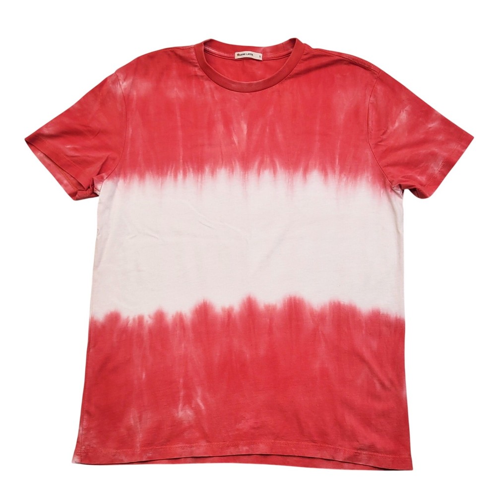 Marine Layer T-Shirt Men’s Small Red Tie Dye Cotton Modal Casual Sustainable