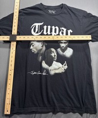 2Pac Tupac Shakur Graphic T-Shirt All Eyez On Me Black Cotton Tee