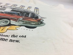 Vintage HL Miller Mens XL Restored Classic Car Biblical Saying Graphic Print Tee