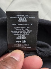 Rhude Flag Tee Vintage Black Sz Large
