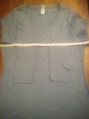 District Perfect Tri Sz.M Grey Long Sleeve V Neck Shirt