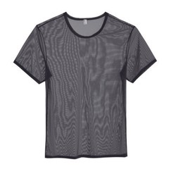 ZONBAILON Men‘s Sexy Breathable Mesh Fitted Shirt Top Short Sleeve T-Shirts