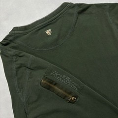 Kuhl Kommando Crew Shirt Men’s Medium Green Long Sleeve Wildfibre Organic Cotton