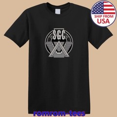 SGC Stargate Command SCI FI TV Series Black Size S-5XL