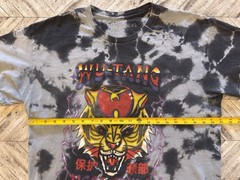 Wu Tang T-Shirt Mens Large Gray Tie Dye Rap Hip Hop Tiger Streetwear Urban Y2K