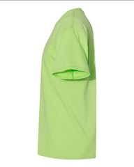 Hanes 5170 5XL EcoSmart Crewneck Short Sleeve Tee Pit to Pit 31″ Unisex Lime