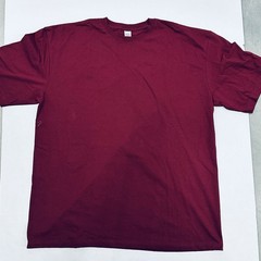 Men’s Size 4XL IBS Brand T-shirt. Dark Red, Short Sleeve, Plain