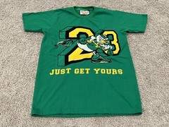 T Shirt – XS -Retro Label Green Just Get Yours 23 Money Bag 24 Cash Trendy