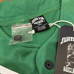 Death Row Records Baseball Jersey Mens XL Snoop Dog Button Hip Hop New With Tags