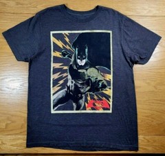 BATMAN Superhero DC Comics Distressed Logo Soft Blend T-Shirt M Men’s Medium