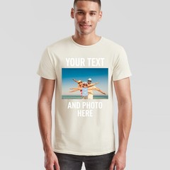 Personalised Unisex T Shirt Custom Print Your Own Photo Design And Text