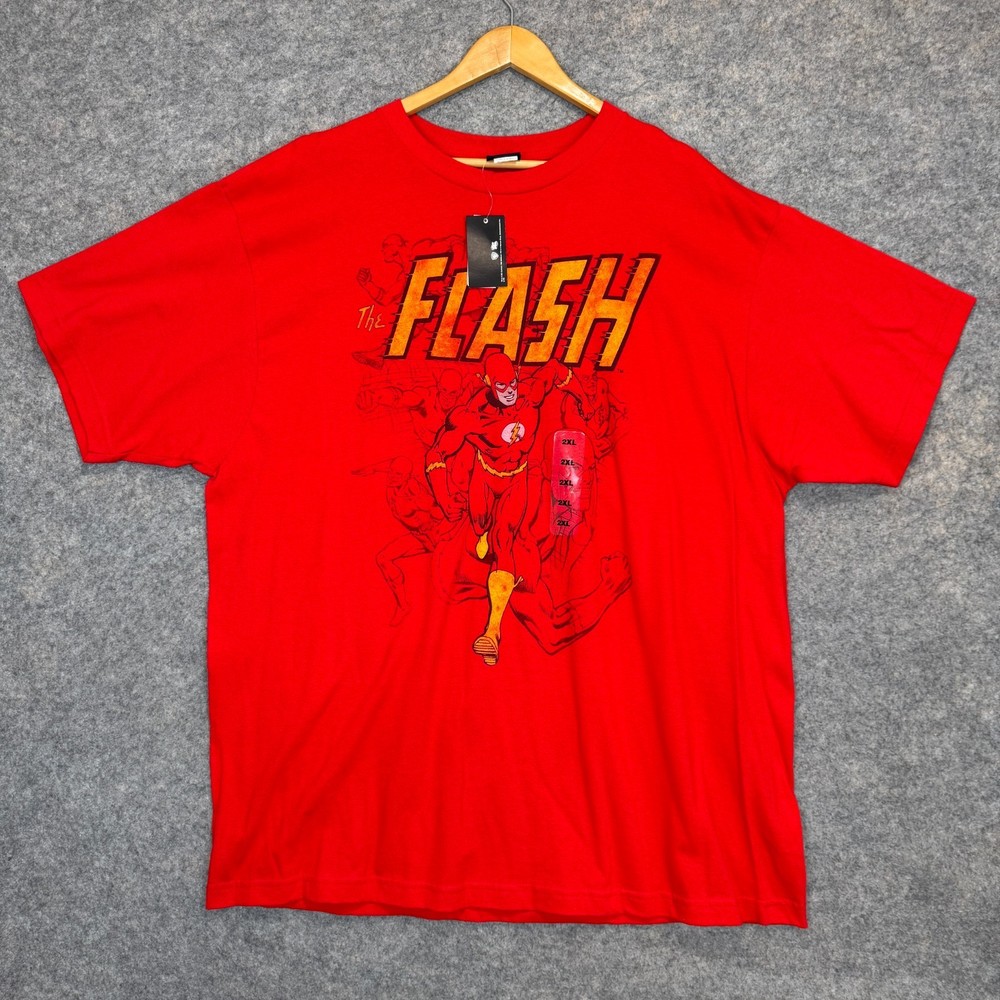 Vintage Justice League America DC Comics The Flash T Shirt Mens 2XL Superhero