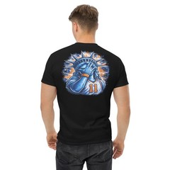 Jalen Brunson Shirt New York Basketball Tee BACK DESIGN Statue of Liberty Tee