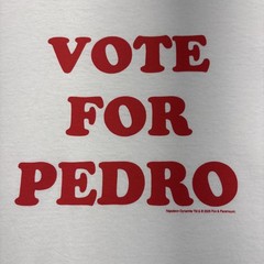 Vintage 2005 Vote for Pedro Napolean Dynamite Ringer T-Shirt Men’s Large White