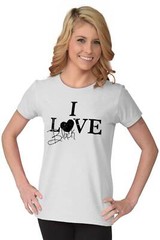 Love Black Style Trendy Classic Fashion Gift Womens Top Junior Graphic Tee