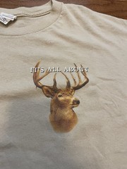 Vintage Y2K All About Hunting Tan Graphic T-Shirt Men’s XL Delta Pro Weight