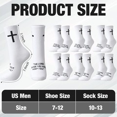 Christian Socks Cross Prayer For Men Birthday Gift Dad Husband Grandpa