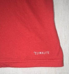 Adidas Performance Tee Red Short Sleeve T-Shirt Cotton/Polyester Size L