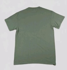 US ARMY Mens Shirt Medium Short Sleeve USA Spell Out Veteran Logo Green DELTA