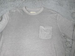 Magellan Outdoors Shirt Mens Large Gray Long Sleeve Pocket Logo Tee Crewneck