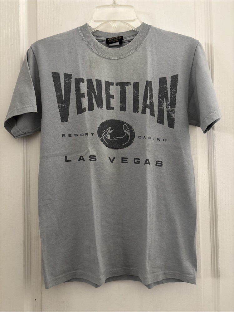 VTG T-shirt Men’s Small The Venetian Las Vegas Resort Hotel Casino USA Made Gray