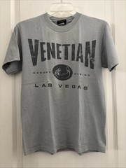 VTG T-shirt Men’s Small The Venetian Las Vegas Resort Hotel Casino USA Made Gray