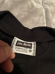 The Roxx Single Stitch Sz L Eddie Van Halen Shirt Black EUC Smoking Baby
