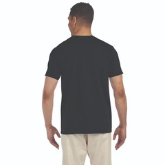 Hanes Essential-T Black Casual T-Shirt for Men Comfortable Crewneck Tee S-5XL