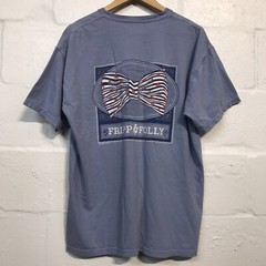 Fripp & Folly Straight Southern Blue Pocket Tee Short Sleeve Sail Boat T Shirt L