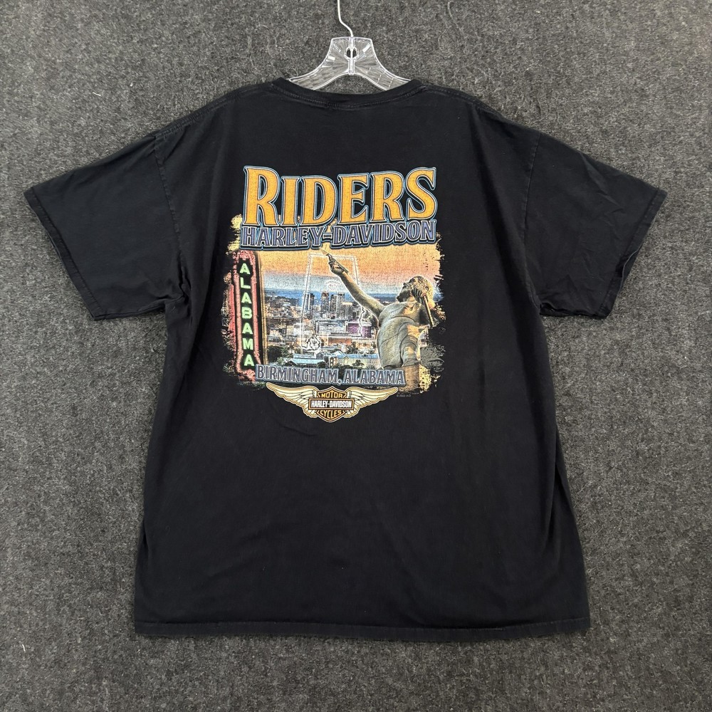 Harley-Davidson Shirt Men’s Large Black Riders Birmingham Alabama Pocket Tee