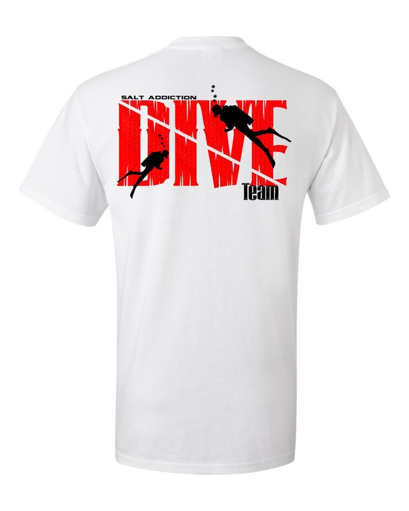 Salt Addiction scuba diving Short Sleeve T Shirt Ocean dive flag apparel