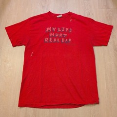 VTG Napoleon Dynamite Adult Medium Shirt My Lips Hurt Real Bad Promo Mighty Fine