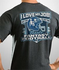 Big Dogs Fantasy Football League Love My Job Gray Grey Tee Shirt 5X 6X Cotton