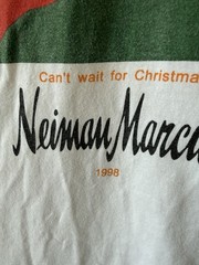 VINTAGE 1998 Neiman Marcus Joan Miro Style Holiday Graphic Art T-Shirt
