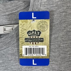 Galt T Shirt Men Large Gray American USA Home of the Brave HWY Sign NEW Patriot